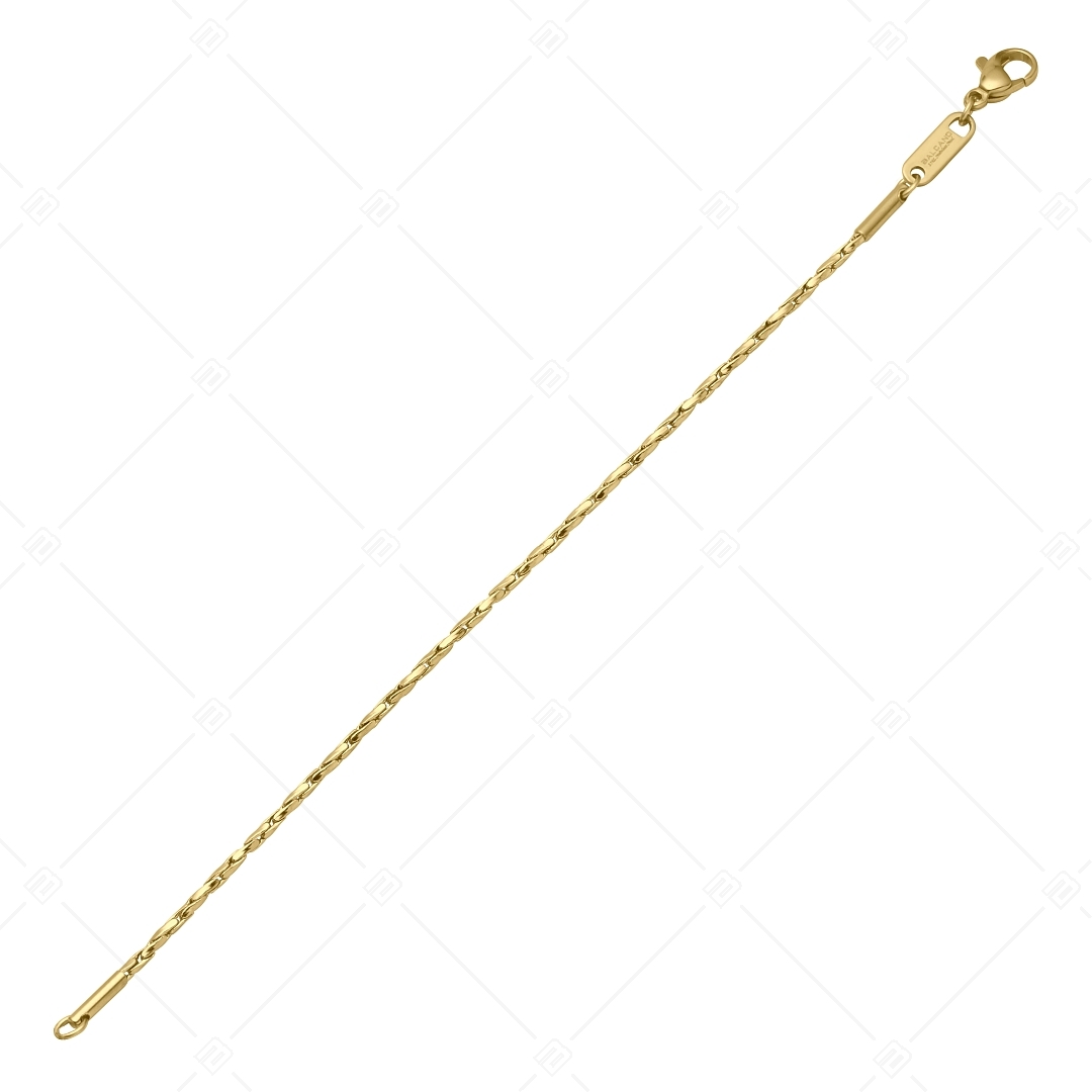 BALCANO - Twisted Cobra / Csavart kobra lánc típusú karkötő 18K arany bevonattal - 1,8mm (441362BC88)