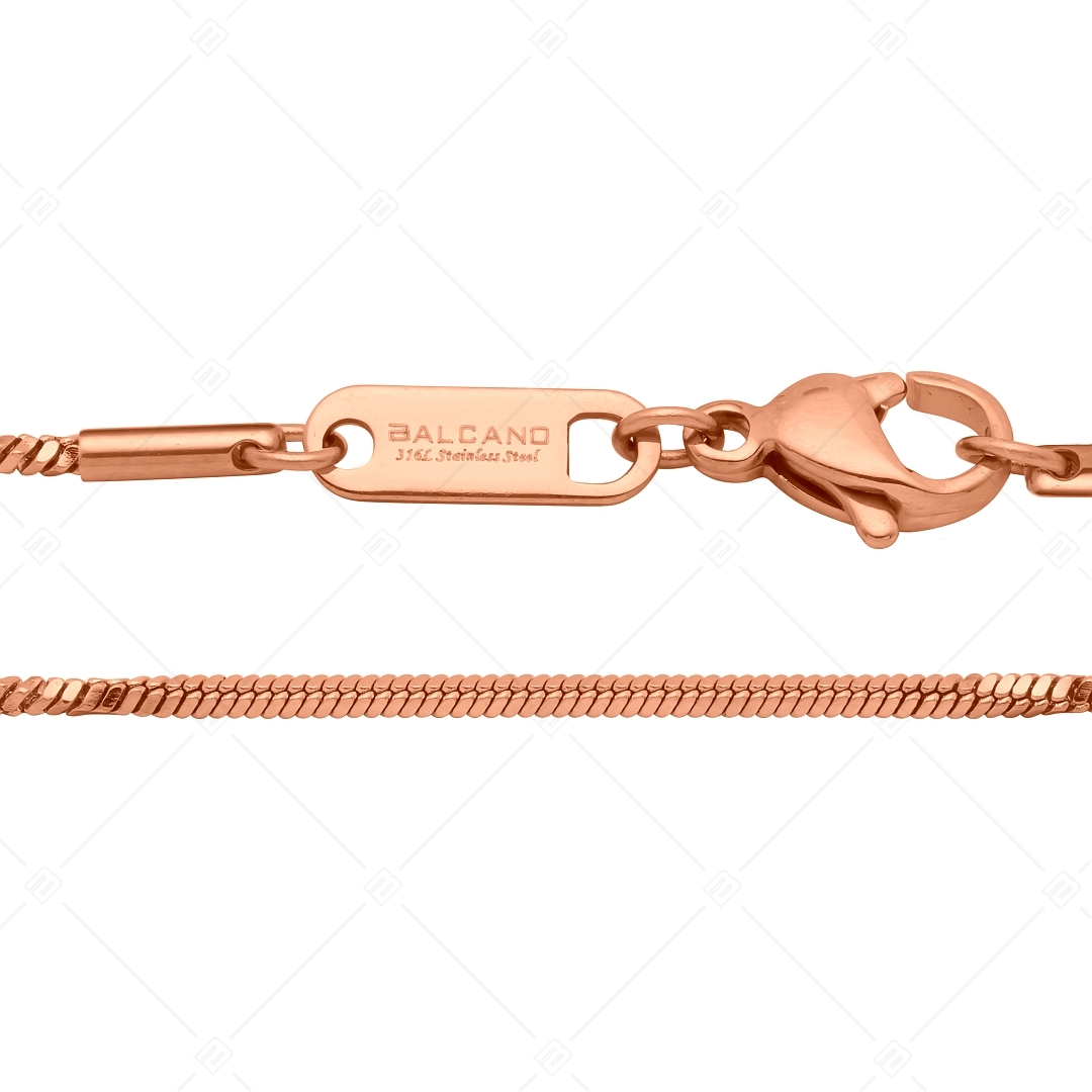 BALCANO - Fancy / Fantázia karkötő 18K rozé arany bevonattal -  1,1 mm (441370BC96)