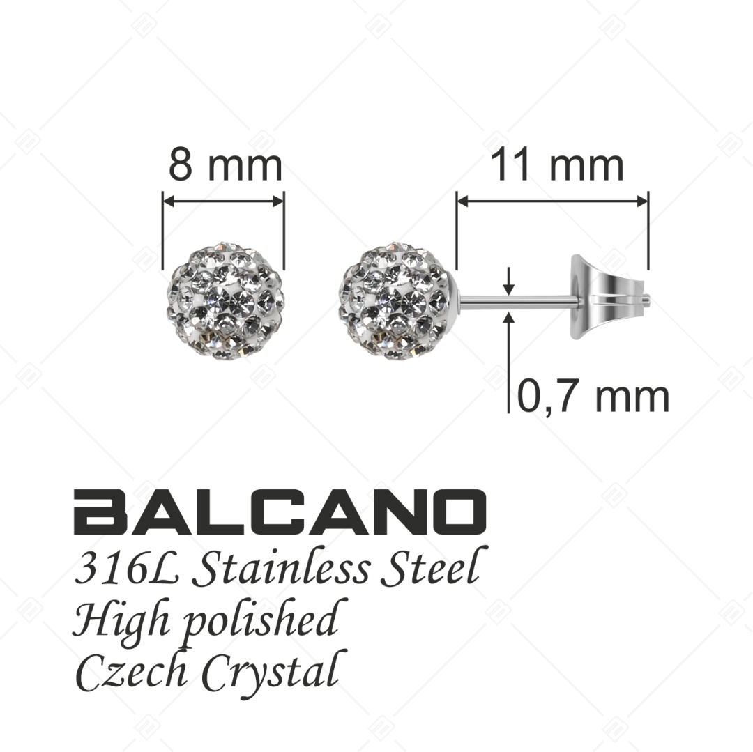 BALCANO - Shamballa fülbevaló cseh kristályokkal (601002GT00)
