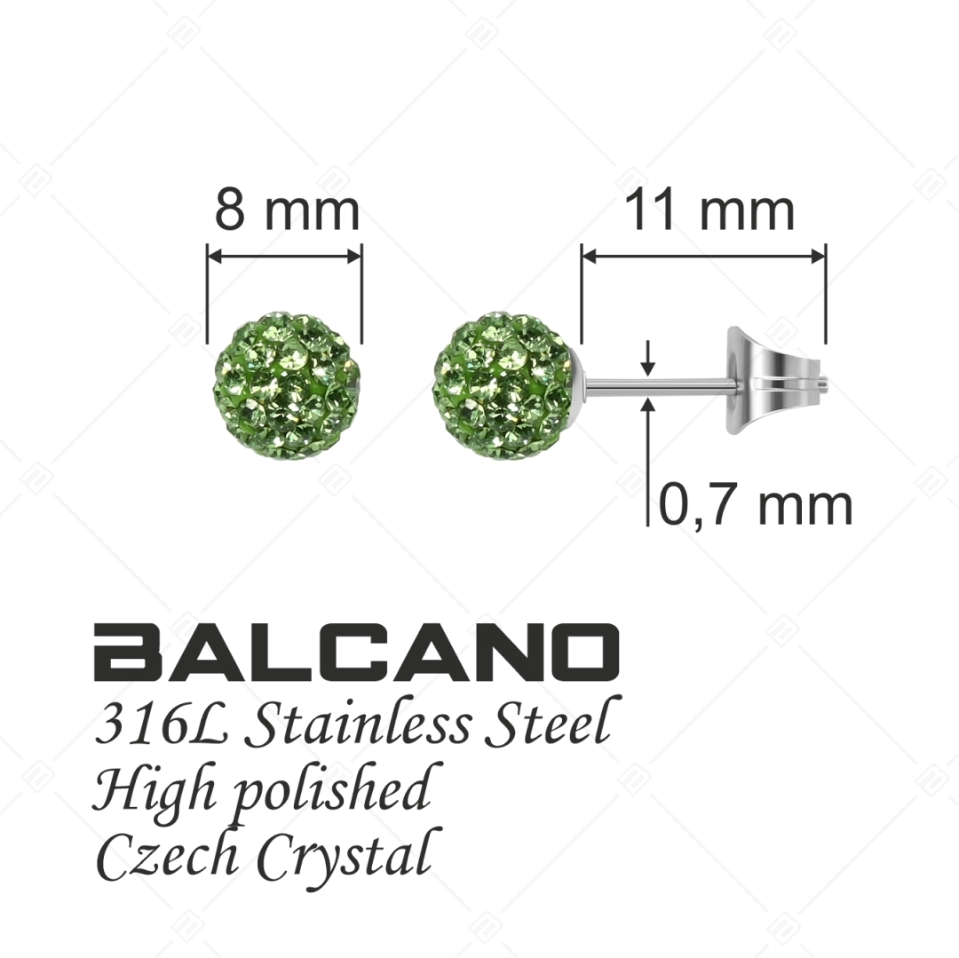 BALCANO - Shamballa fülbevaló cseh kristályokkal (601002GT38)