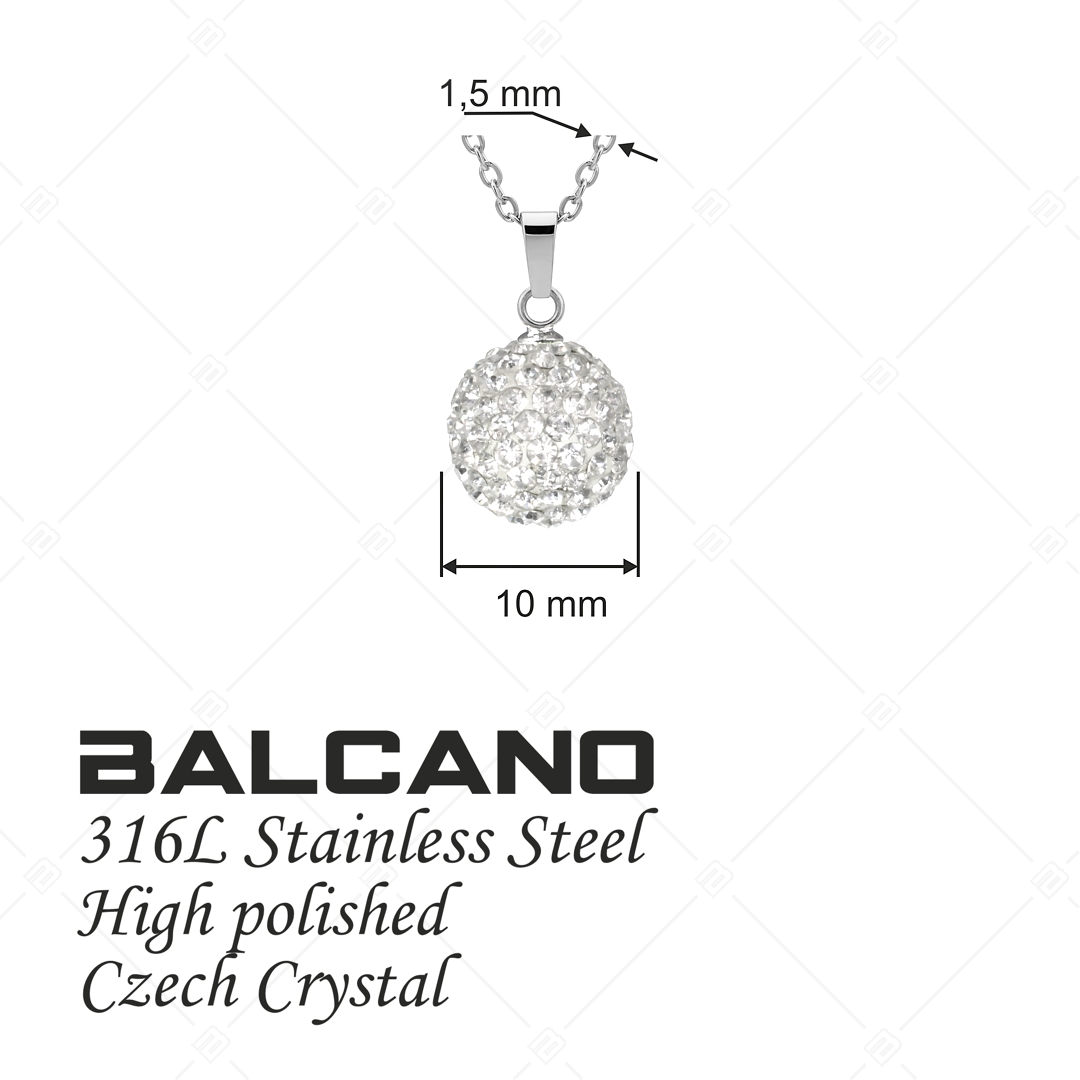 BALCANO - Shamballa / Medál cseh kristályokkal és nemesacél anker lánccal (601012GT00)