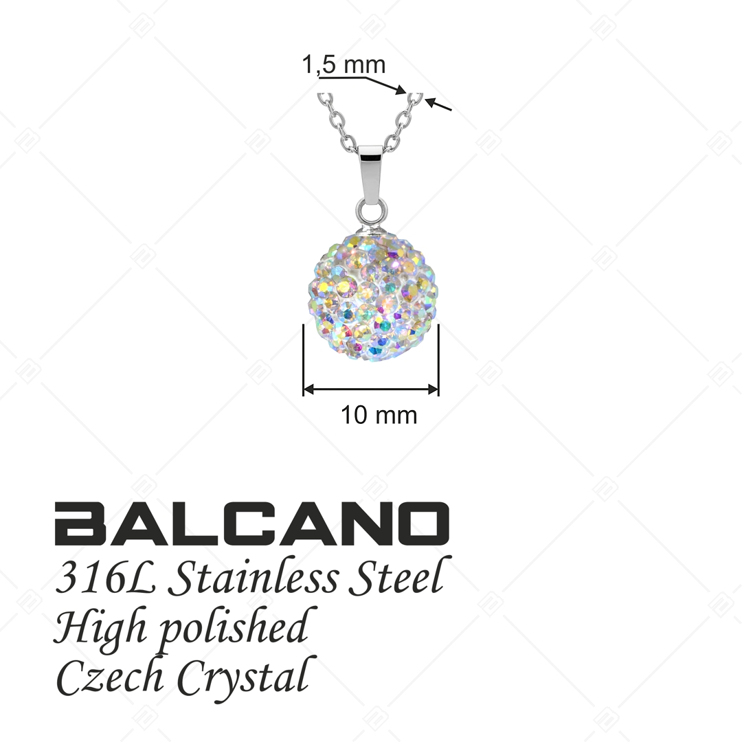 BALCANO - Shamballa / Medál cseh kristályokkal és nemesacél anker lánccal (601012GT09)