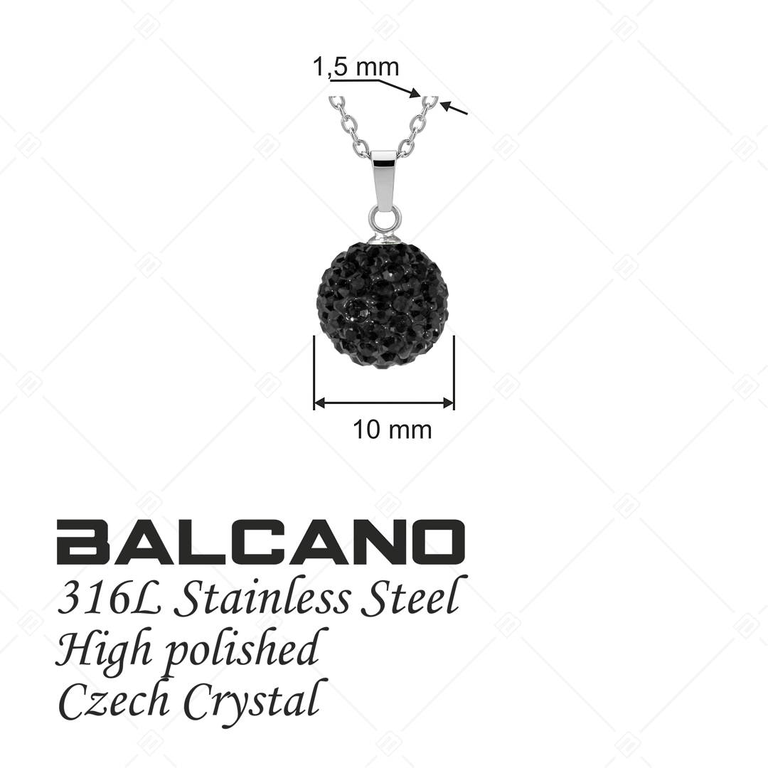 BALCANO - Shamballa / Medál cseh kristályokkal és nemesacél anker lánccal (601012GT11)
