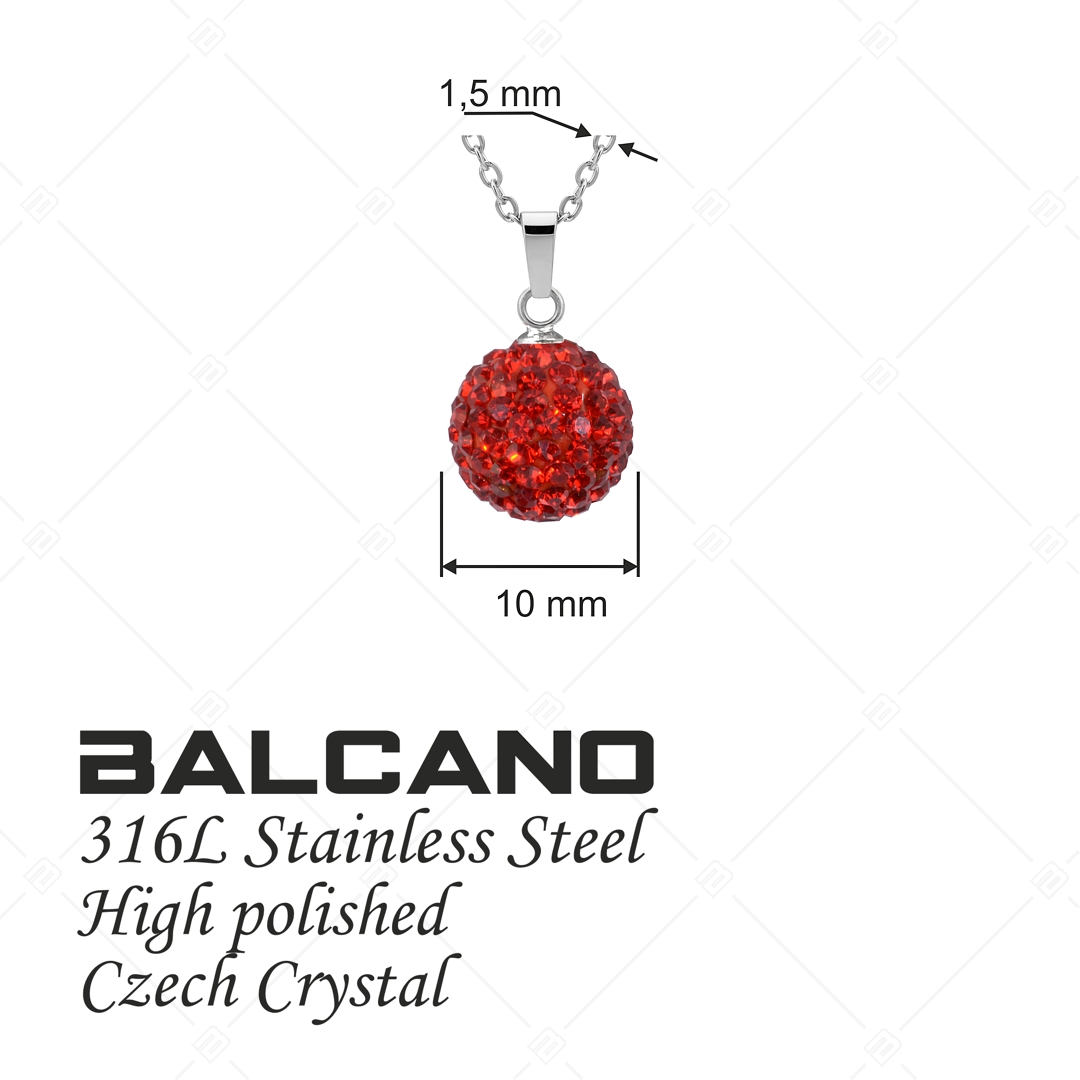 BALCANO - Shamballa / Medál cseh kristályokkal és nemesacél anker lánccal (601012GT22)