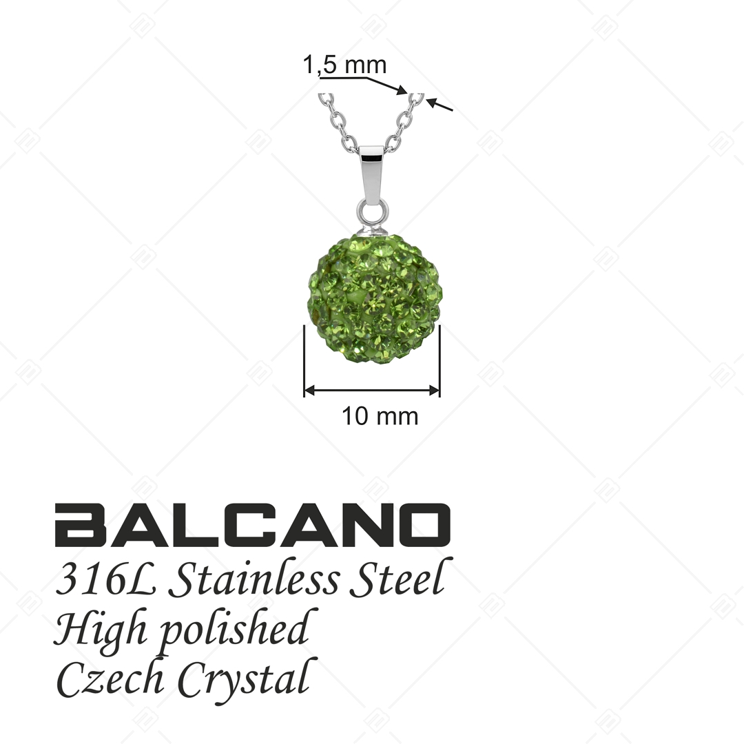 BALCANO - Shamballa / Medál cseh kristályokkal és nemesacél anker lánccal (601012GT38)
