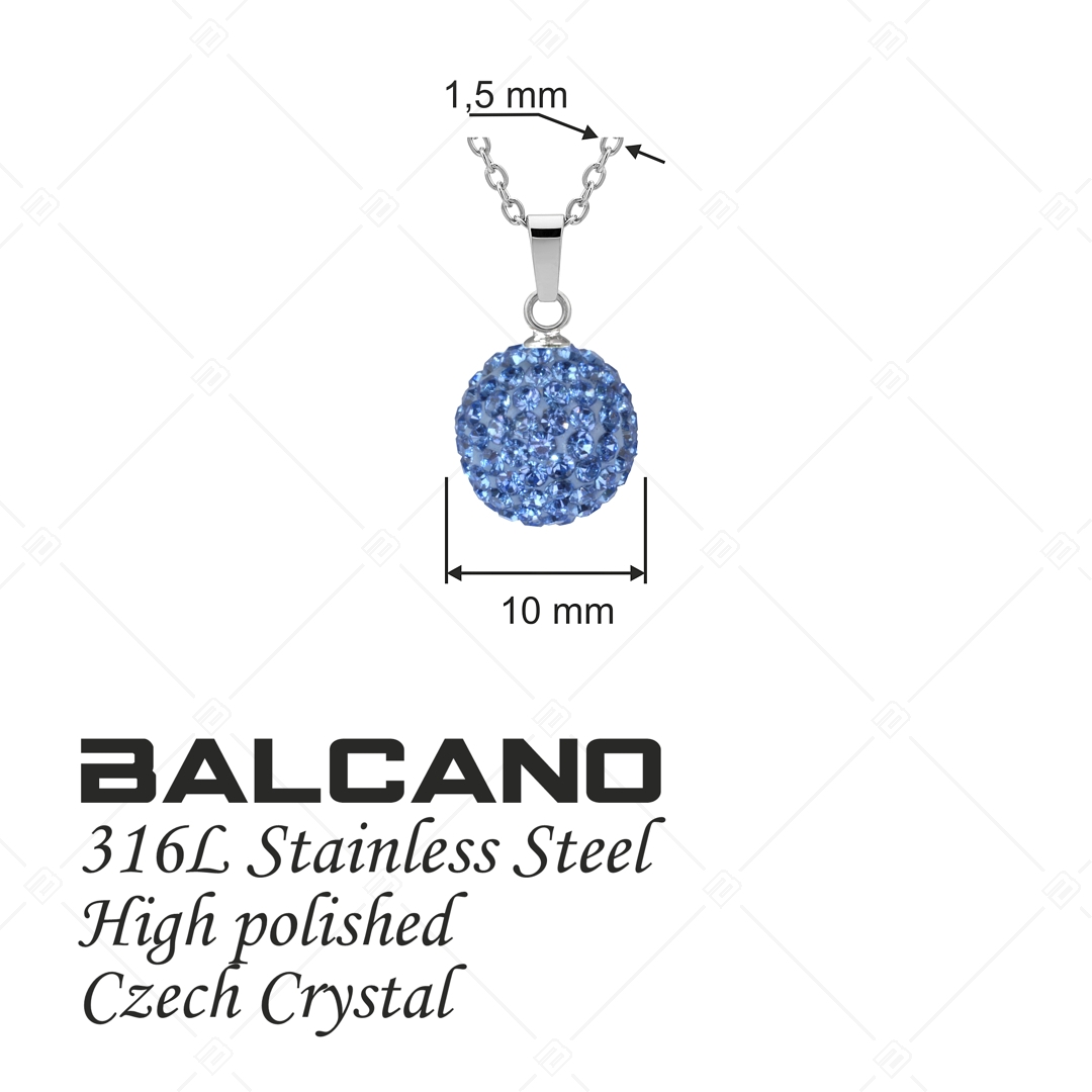 BALCANO - Shamballa / Medál cseh kristályokkal és nemesacél anker lánccal (601012GT44)