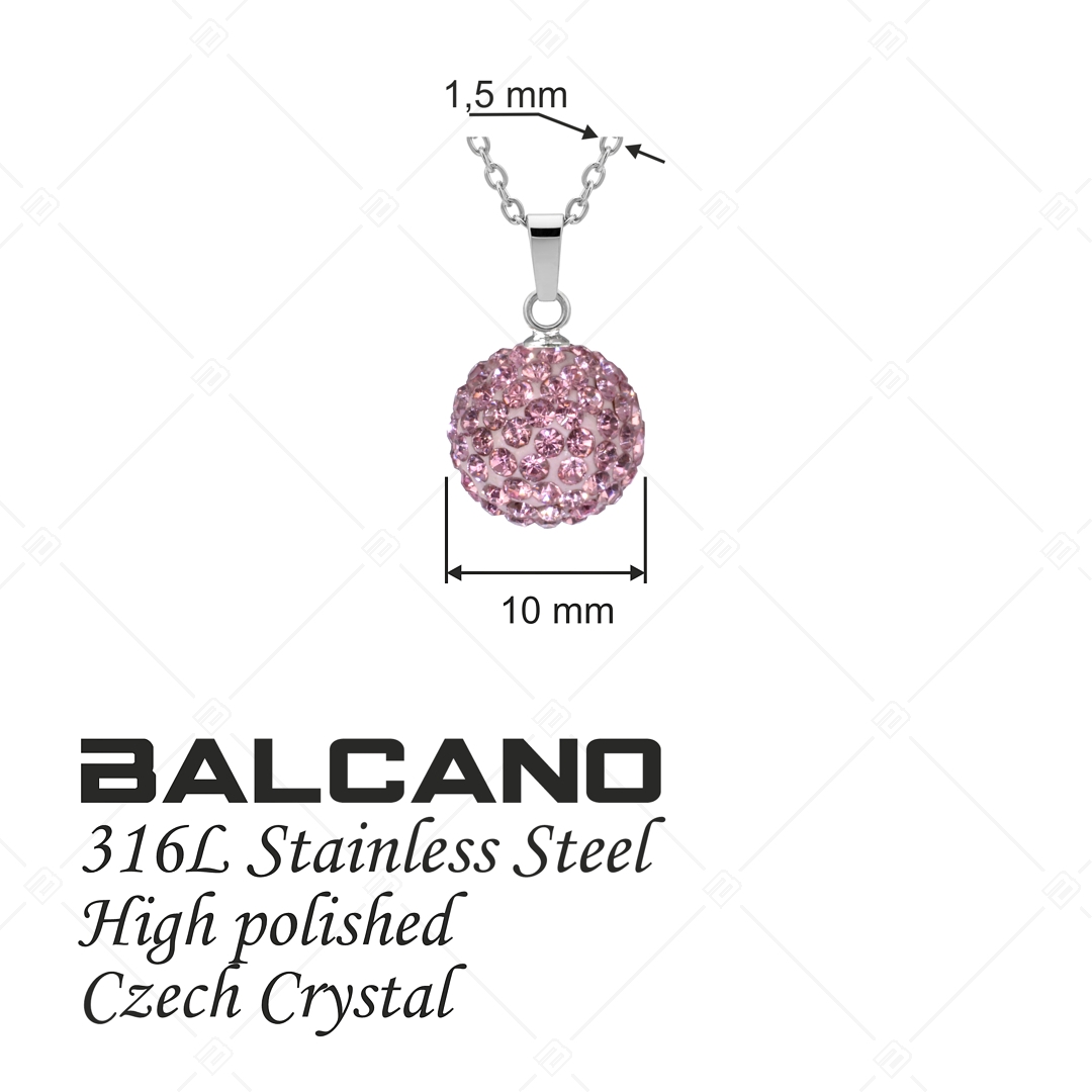 BALCANO - Shamballa / Medál cseh kristályokkal és nemesacél anker lánccal (601012GT87)