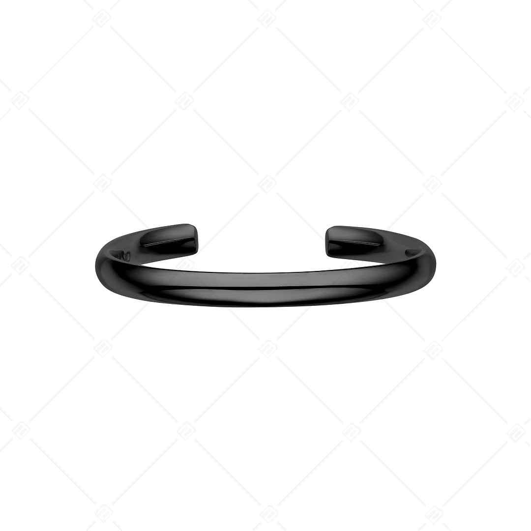 BALCANO - Simply / Vékony nemesacél lábujjgyűrű fekete PVD bevonattal (651003BC11)