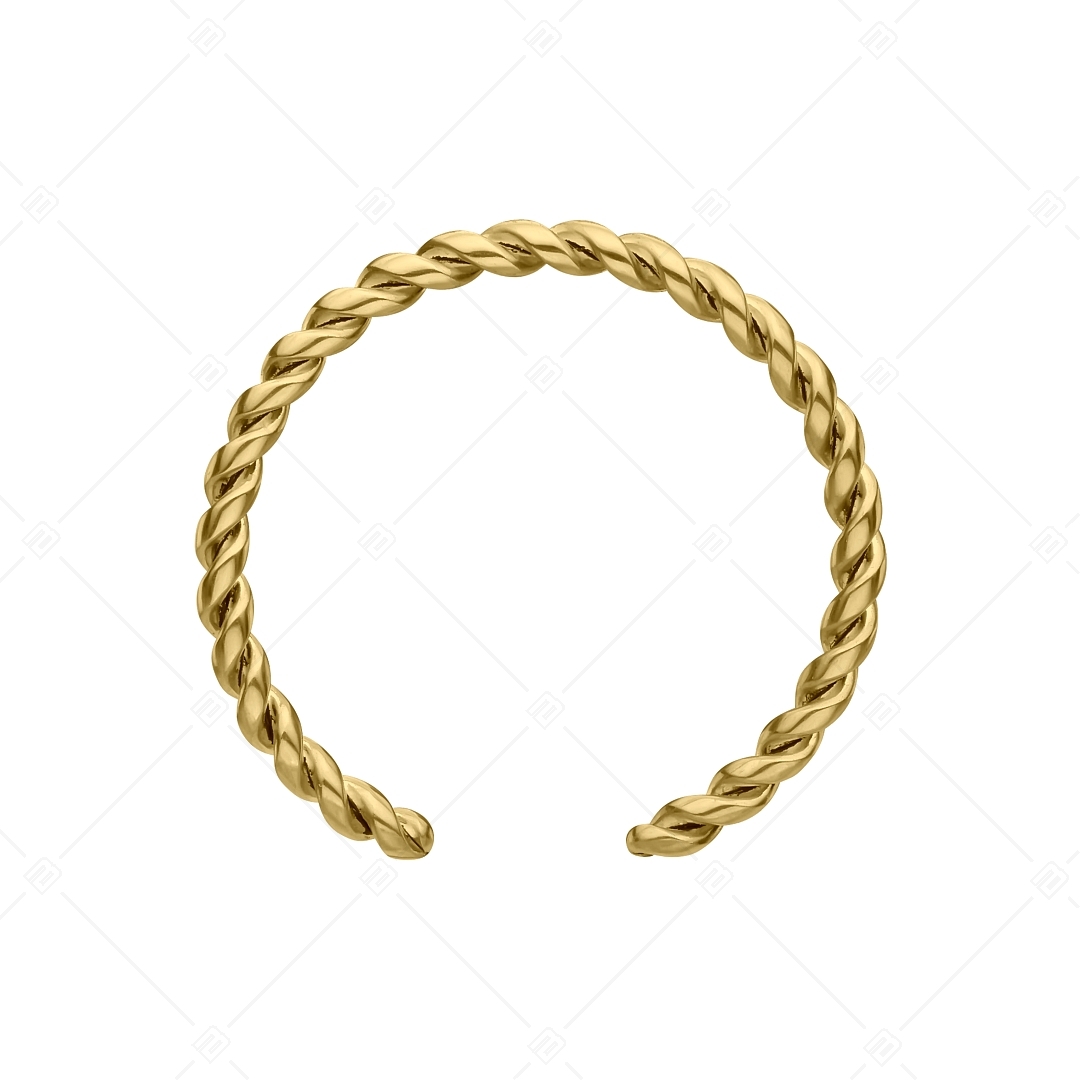 BALCANO - Reel / Spirál alakú nemesacél lábujjgyűrű 18K arany bevonattal (651012BC88)
