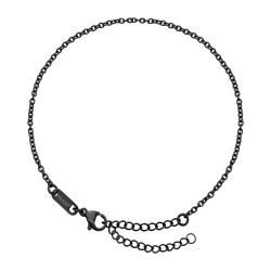 BALCANO - Cable Chain / Anker bokalánc fekete PVD bevonattal - 2 mm