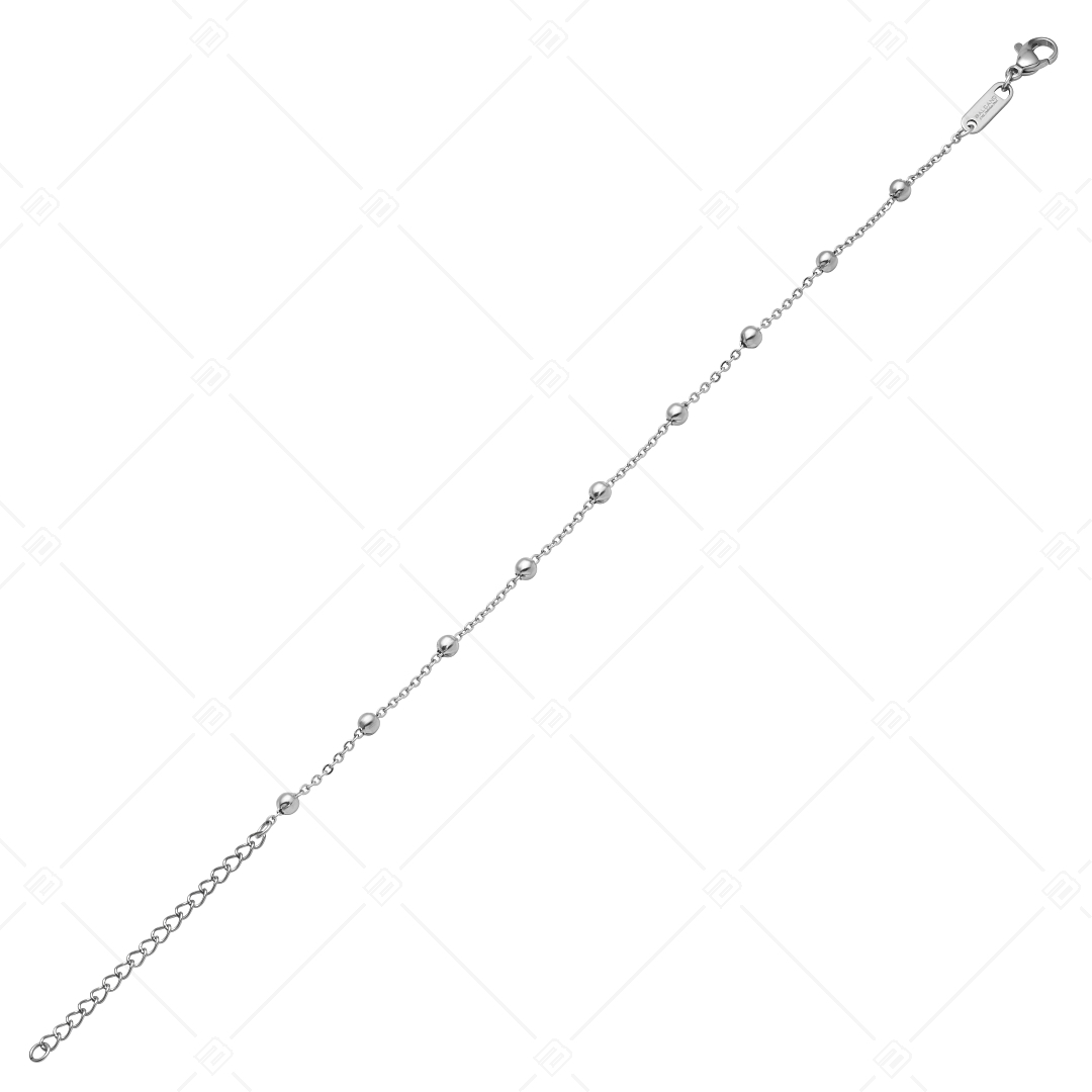 BALCANO - Beaded Cable / Nemesacél bogyós anker bokalánc magasfényű polírozással - 1,5 mm (751452BC97)