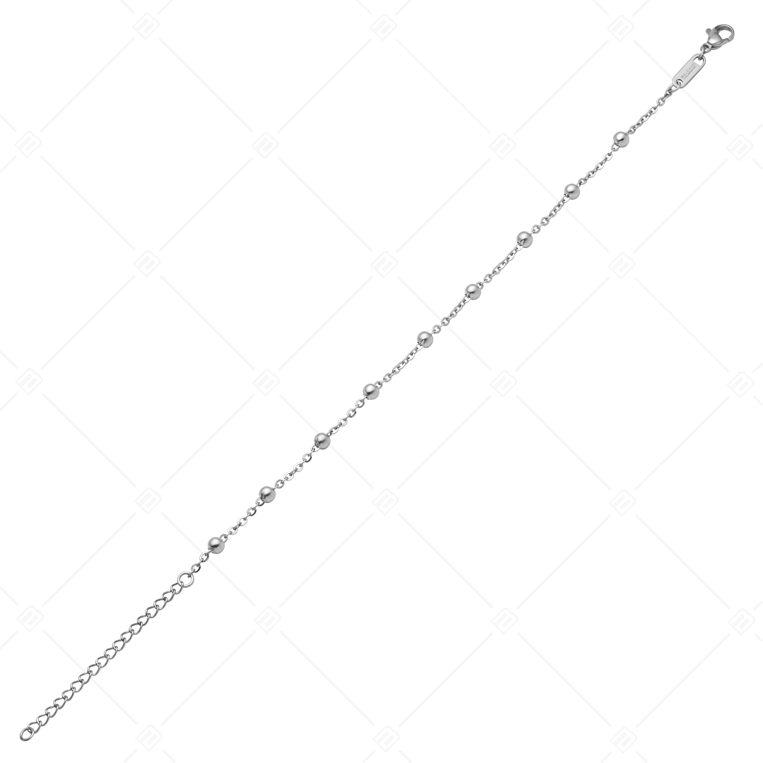 BALCANO - Beaded Cable / Nemesacél bogyós anker bokalánc magasfényű polírozással- 2 mm (751453BC97)