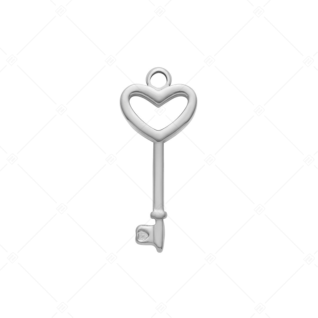 BALCANO - Nemesacél kulcs alakú charm, magasfényű polírozással (851014CH97)