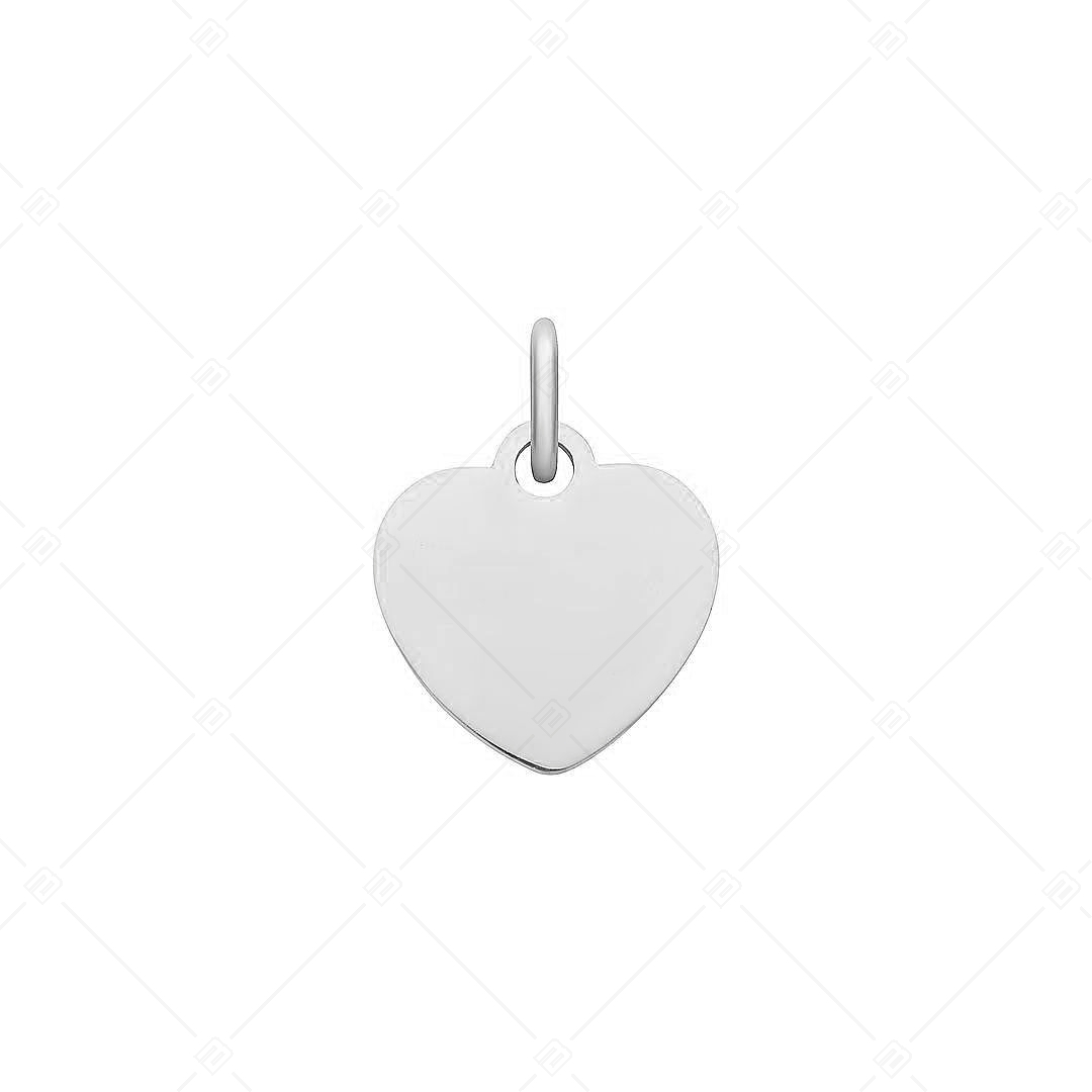 BALCANO - Nemesacél szív alakú charm, magasfényű polírozással (851020CH97)