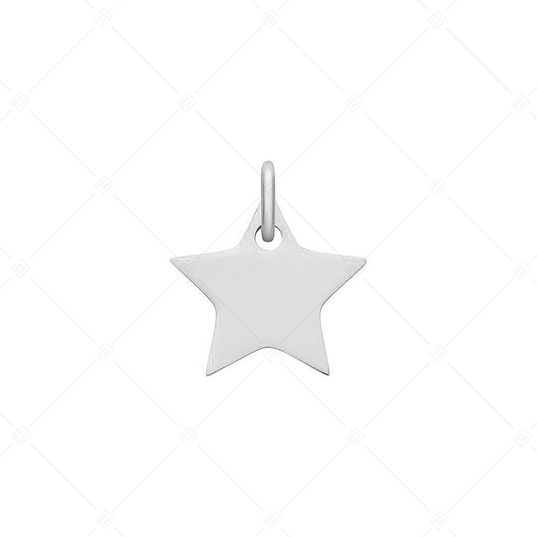 BALCANO - Nemesacél csillag alakú charm, magasfényű polírozással (851033CH97)