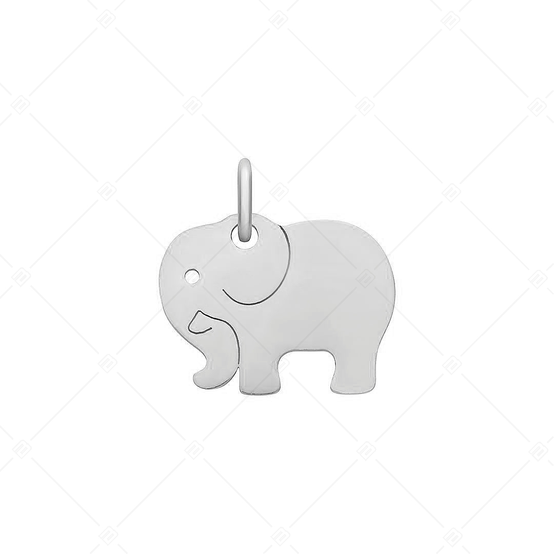 BALCANO - Nemesacél elefánt alakú charm, magasfényű polírozással (851035CH97)
