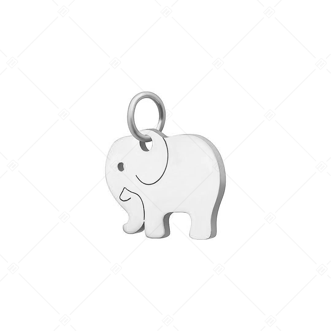 BALCANO - Nemesacél elefánt alakú charm, magasfényű polírozással (851035CH97)