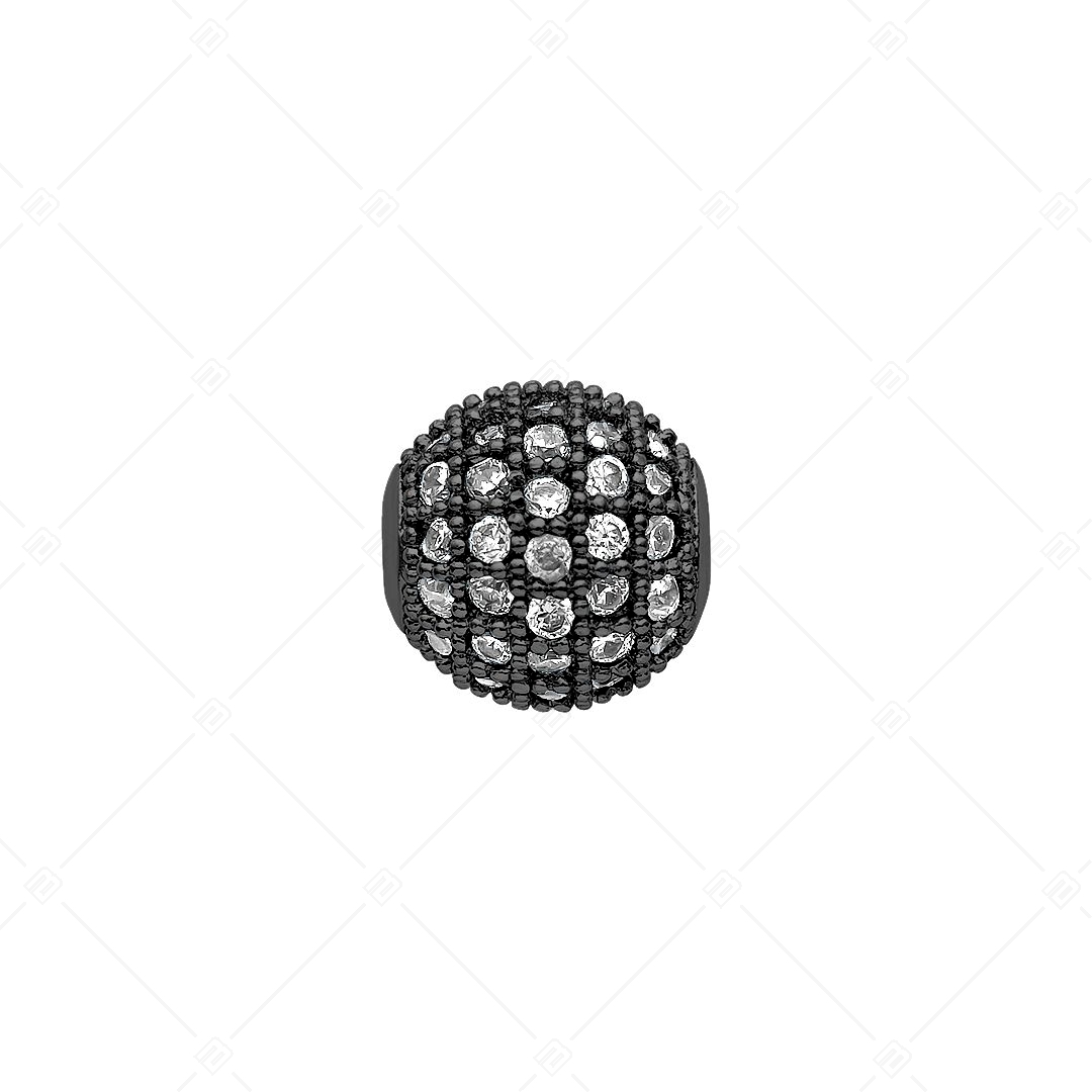 Gömb alakú spacer charm cirkónia drágakövekkel (852004CS11)