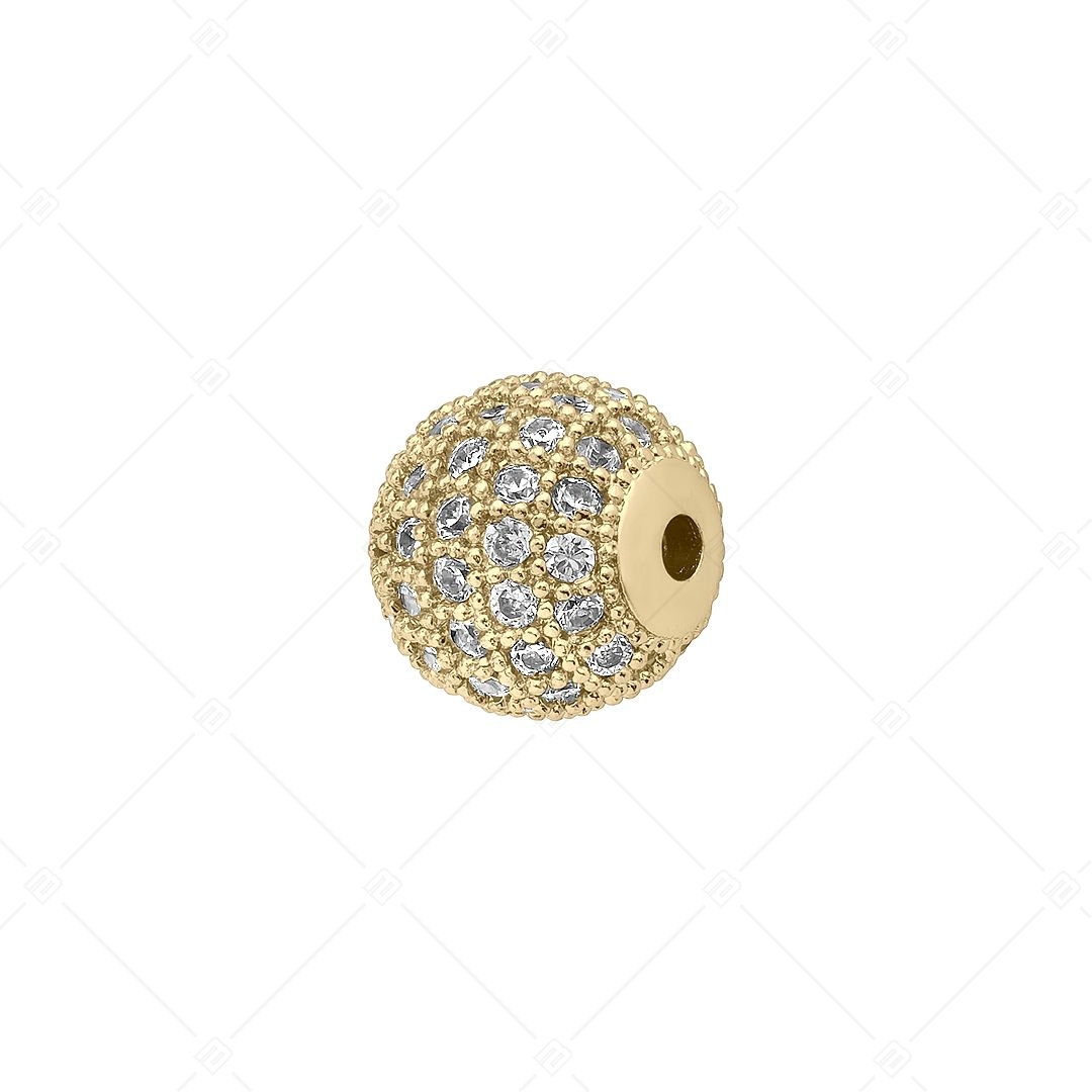 Gömb alakú spacer charm cirkónia drágakövekkel (852004CS88)