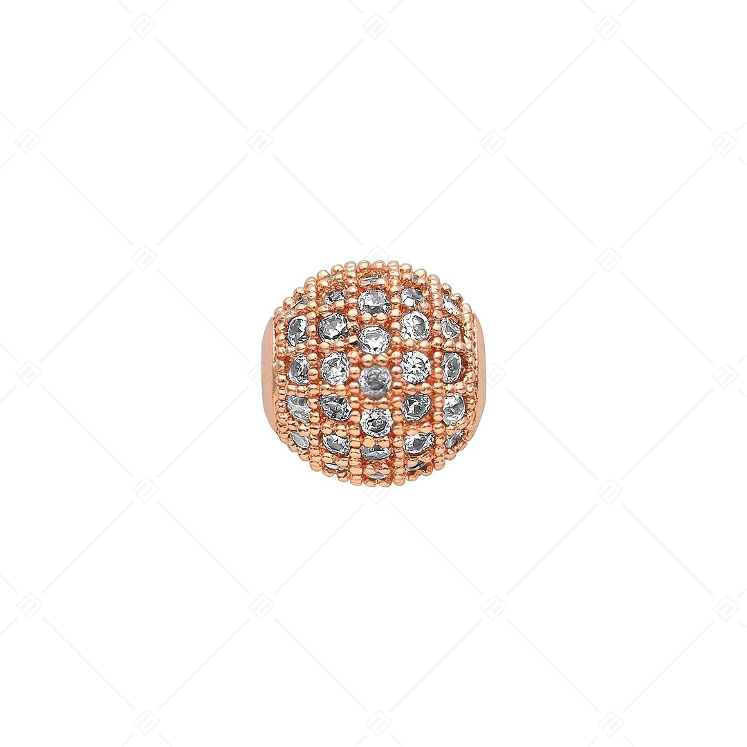 Gömb alakú spacer charm cirkónia drágakövekkel (852004CS96)