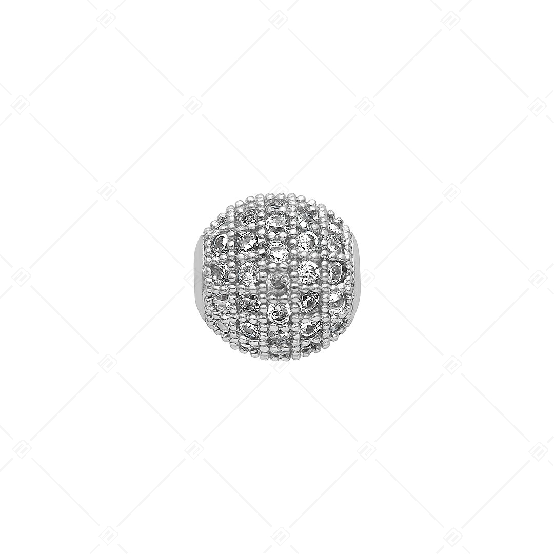 Gömb alakú spacer charm cirkónia drágakövekkel (852004CS97)