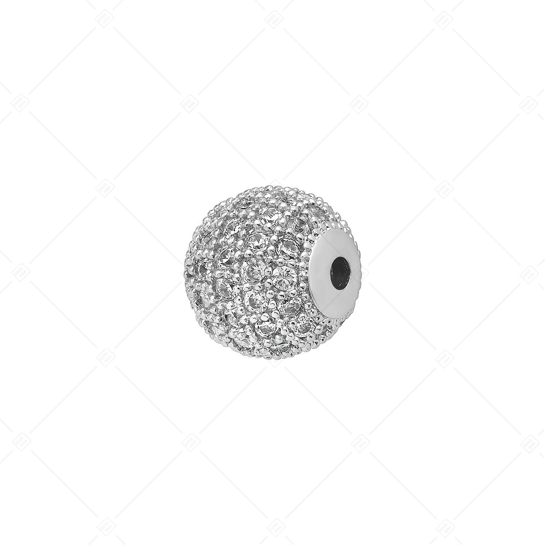 Gömb alakú spacer charm cirkónia drágakövekkel (852004CS97)