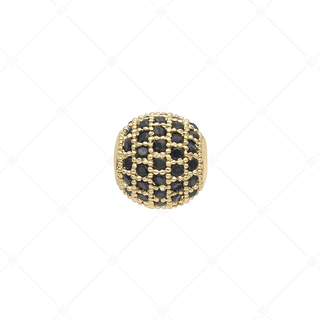 Gömb alakú spacer charm cirkónia drágakövekkel (852005CS88)