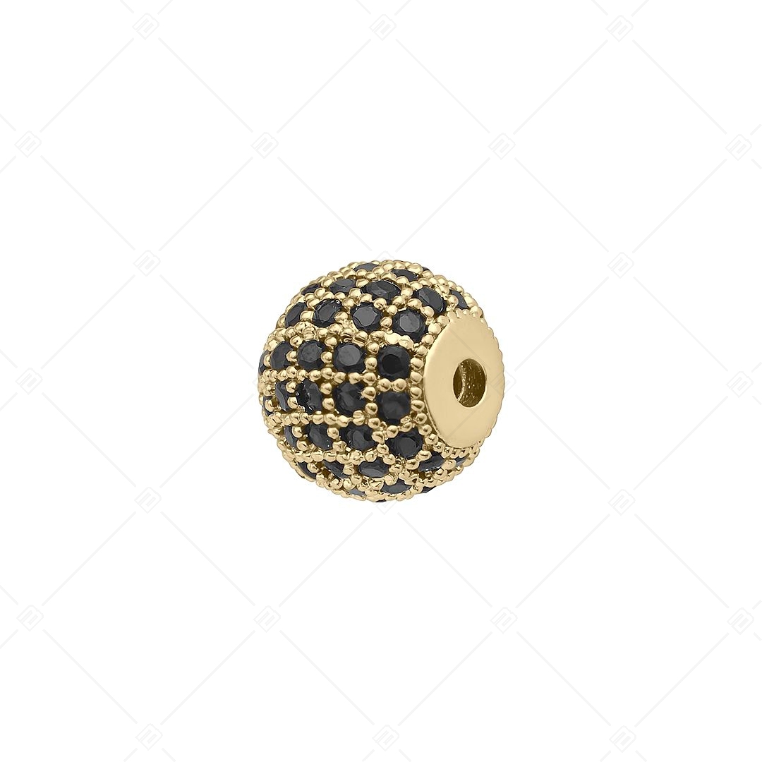 Gömb alakú spacer charm cirkónia drágakövekkel (852005CS88)