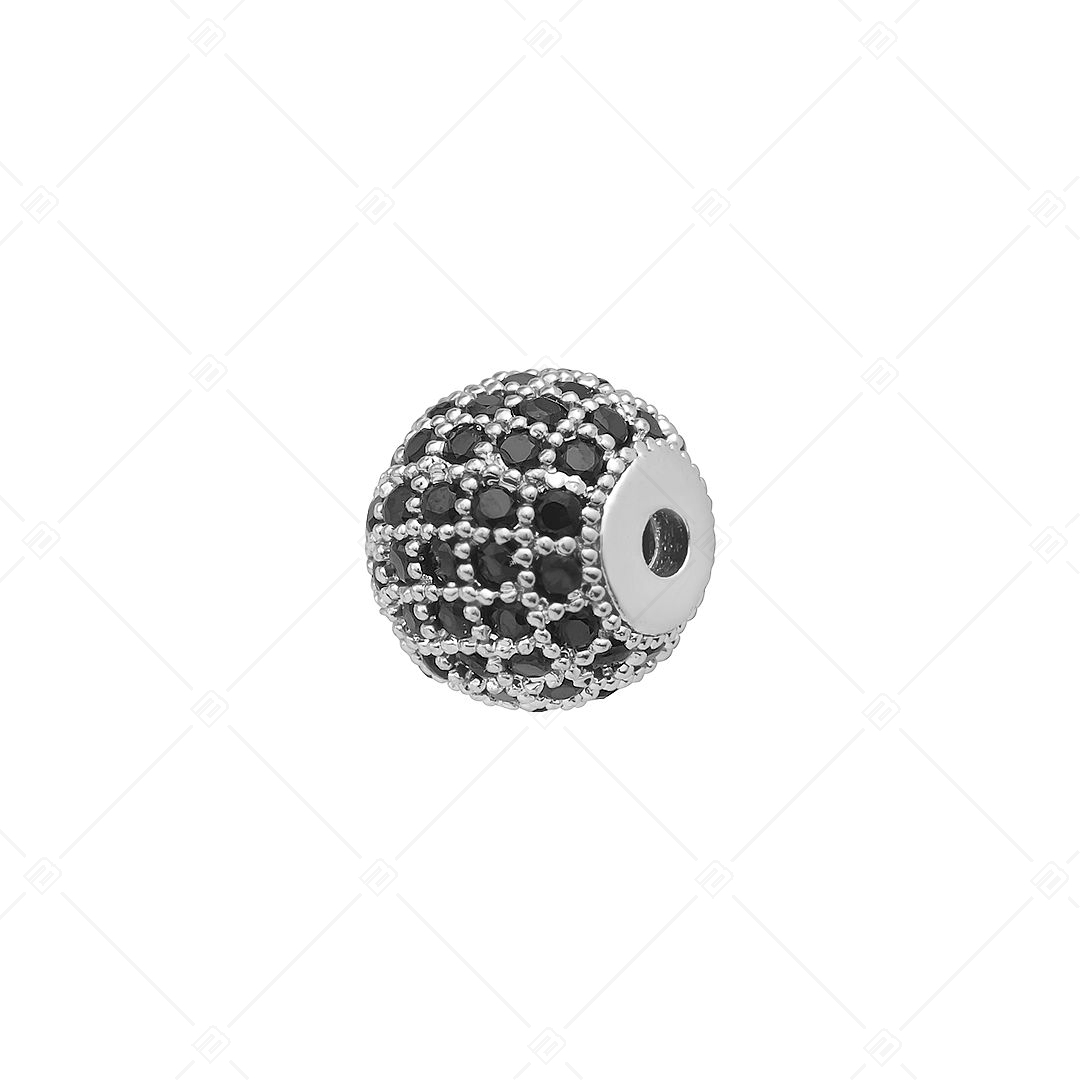 Gömb alakú spacer charm cirkónia drágakövekkel (852005CS97)