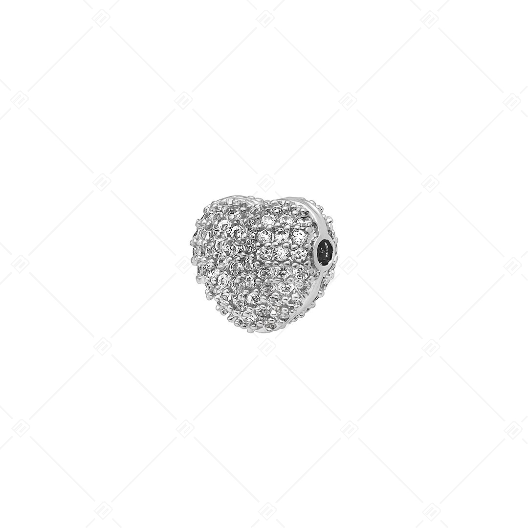 Szív alakú spacer charm (852011CS97)