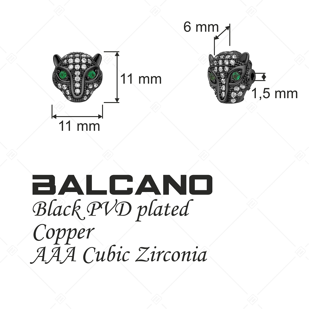 BALCANO - Gepárdfej alakú spacer charm (852013CS11)