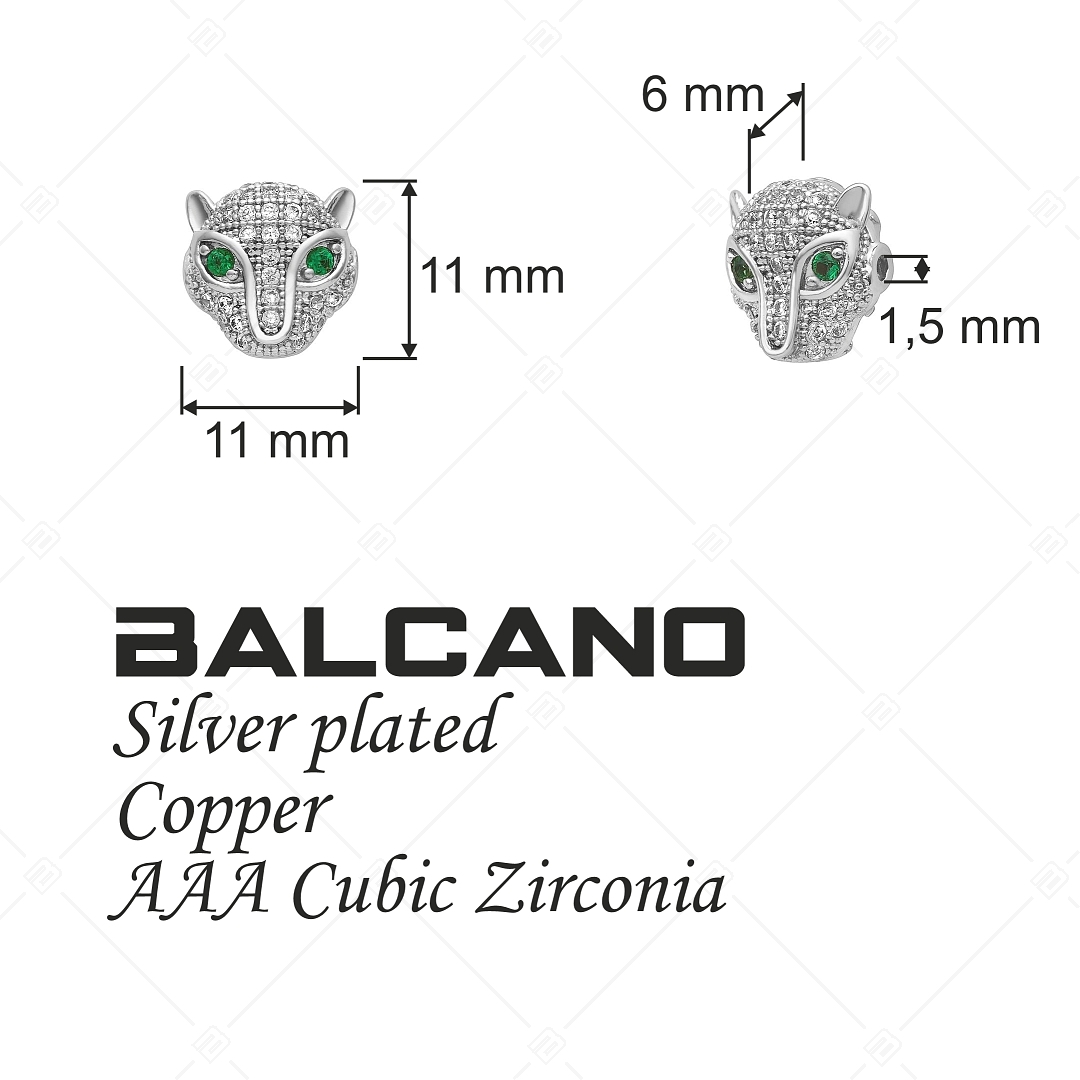BALCANO - Gepárdfej alakú spacer charm (852013CS97)