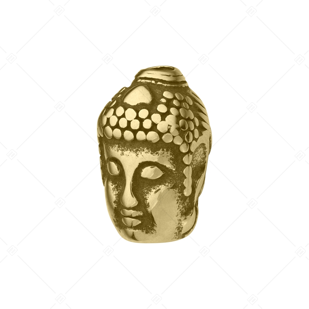 Kétoldalú Buddha fej alakú spacer charm (852021PS88)