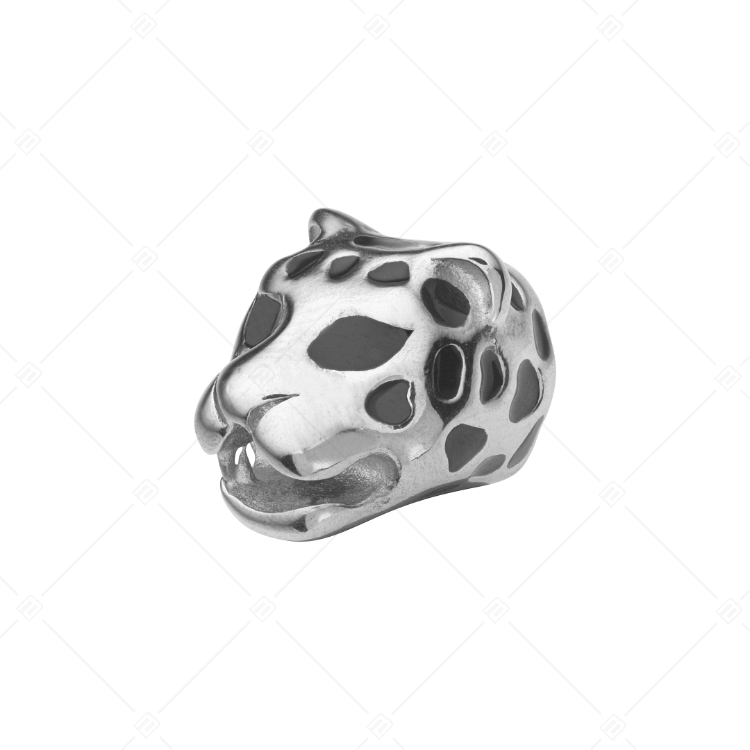Jaguár fej alakú spacer charm (852031PS97)