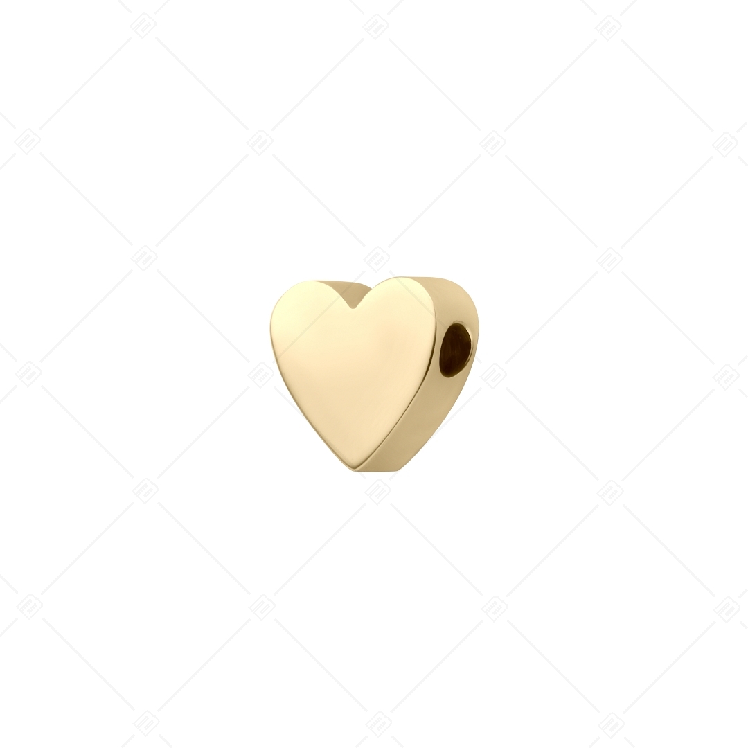 Szív alakú spacer charm, 18K arany bevonattal (852043CS88)