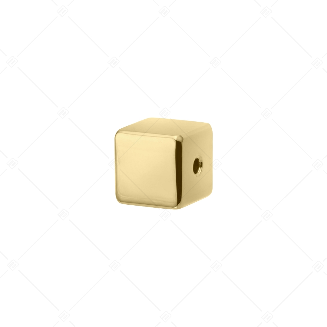 Kocka alakú spacer charm, 18K arany bevonattal (852066CS88)