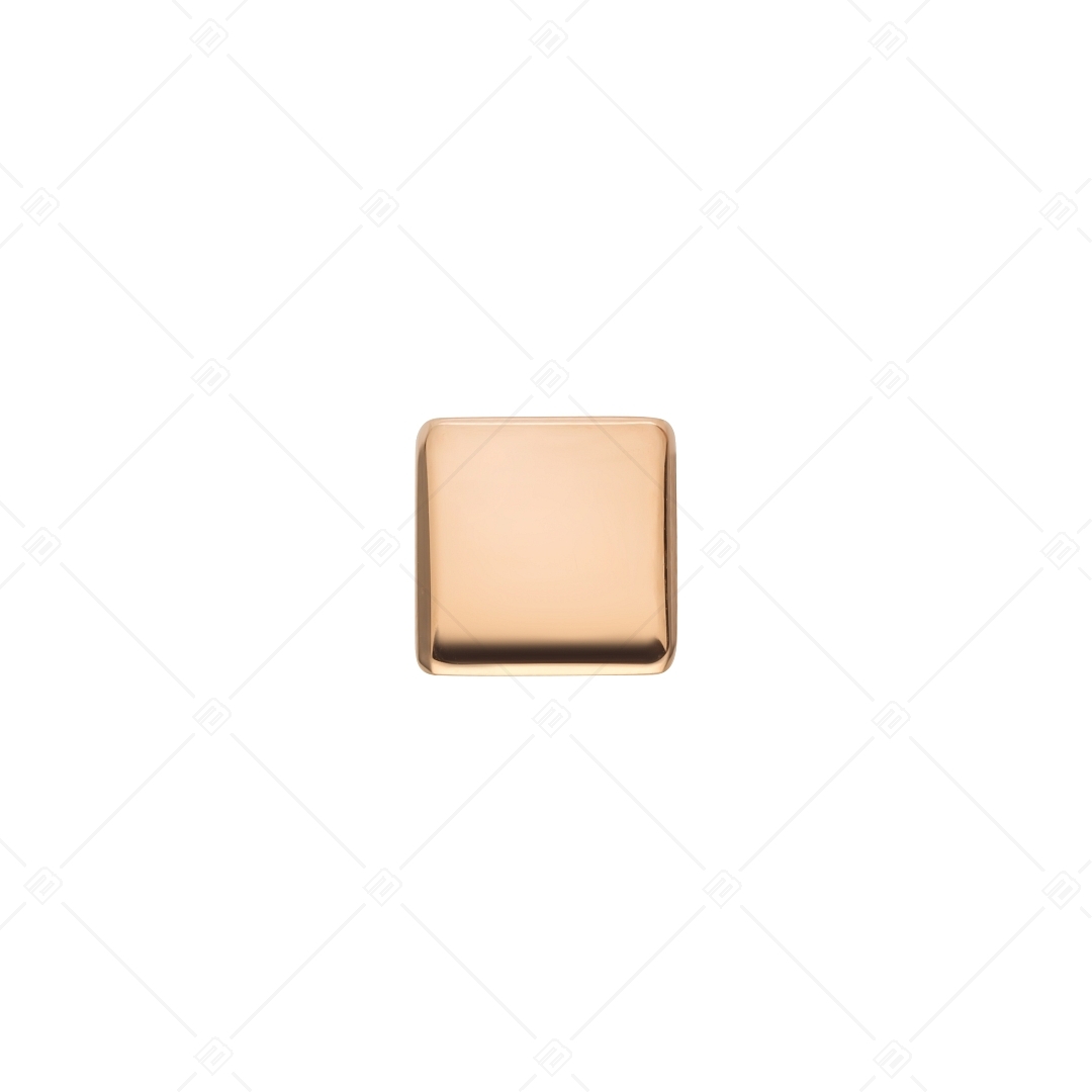 Kocka alakú spacer charm, 18K rozé arany bevonattal (852066CS96)
