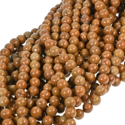 Kígyózó achát - ásványgyöngy ideiglenesen felfűzve