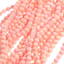 Gyöngyház gyöngy - ásványgyöngy ideiglenesen felfűzve