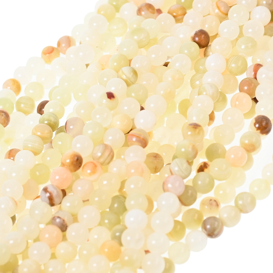 Hua Ju jáde - ásványgyöngy ideiglenesen felfűzve (853056ZS00)