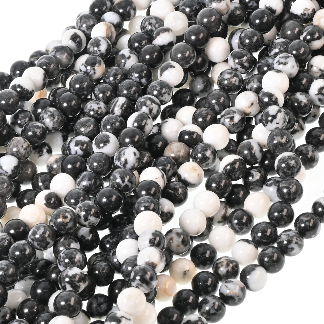 Zebra jáspis - ásványgyöngy ideiglenesen felfűzve (853061ZS99)